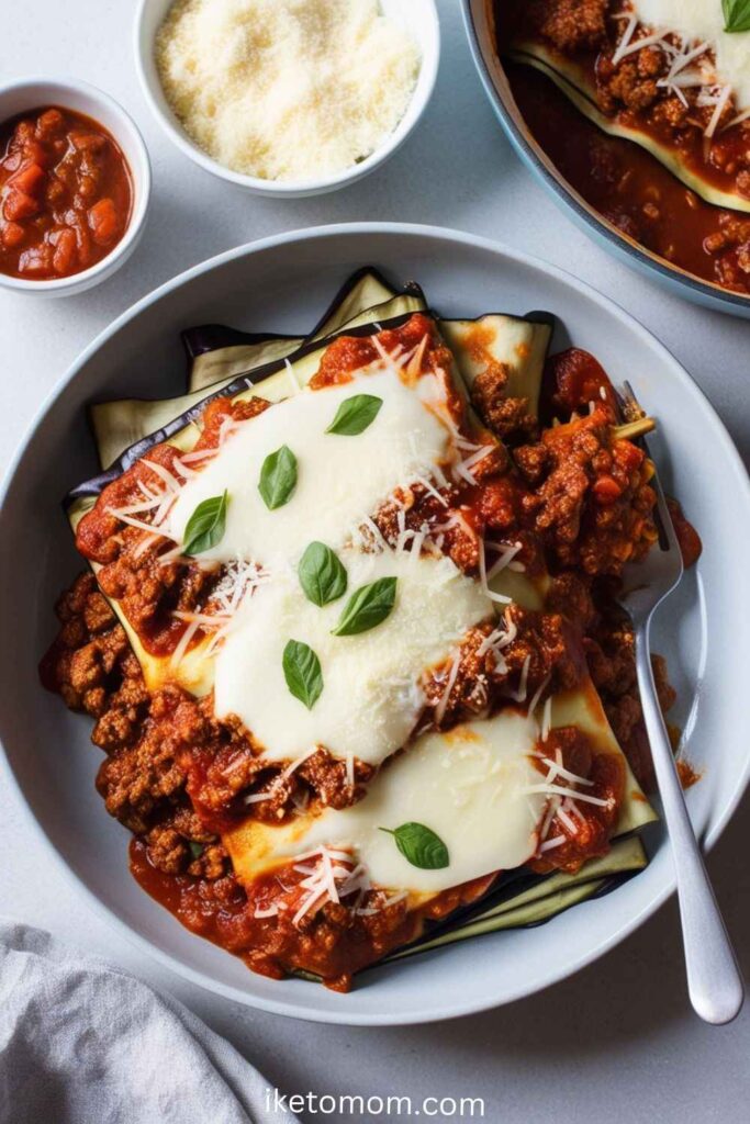 Keto Eggplant Lasagna