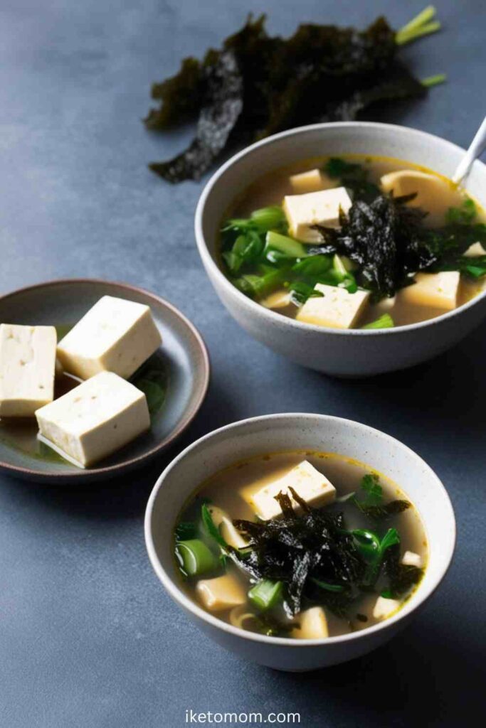 Miso Soup with Tofu and Seaweed