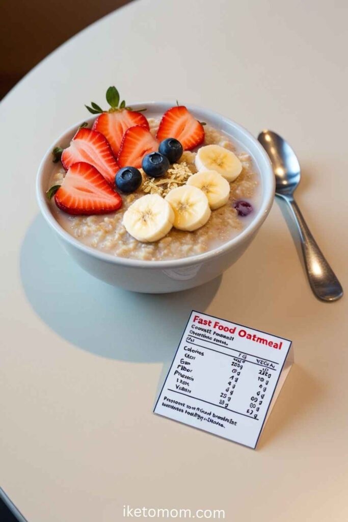 Oatmeal with Fruit from McDonald's