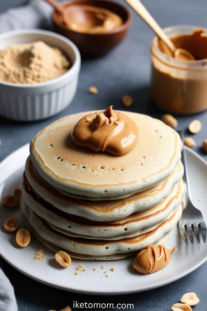 Protein Pancakes with Peanut Butter 