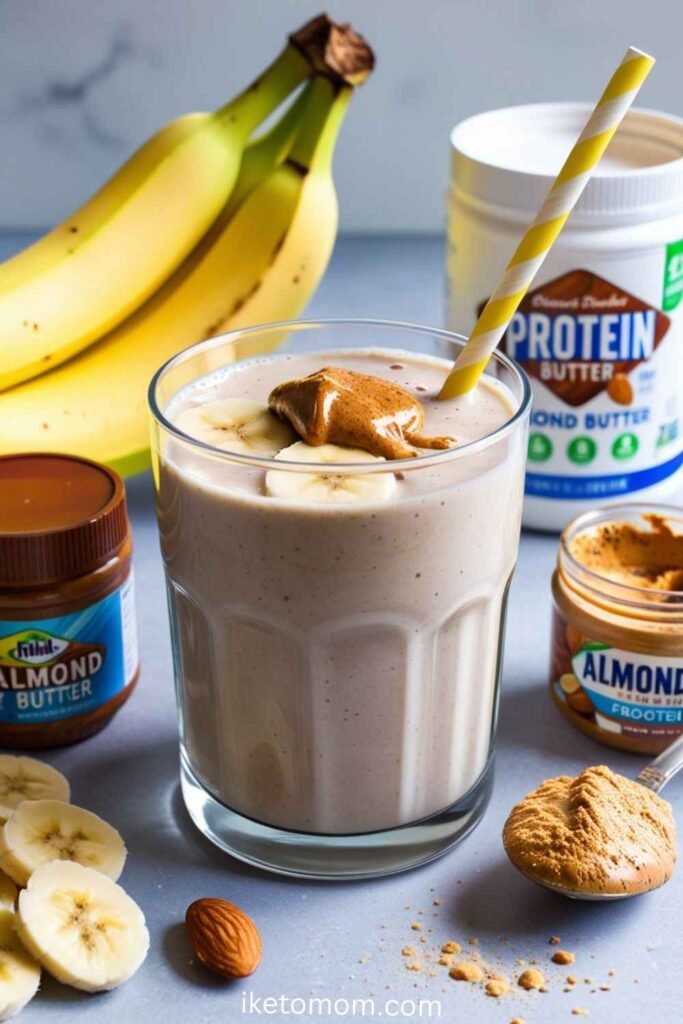 Protein Smoothie with Almond Butter and Banana