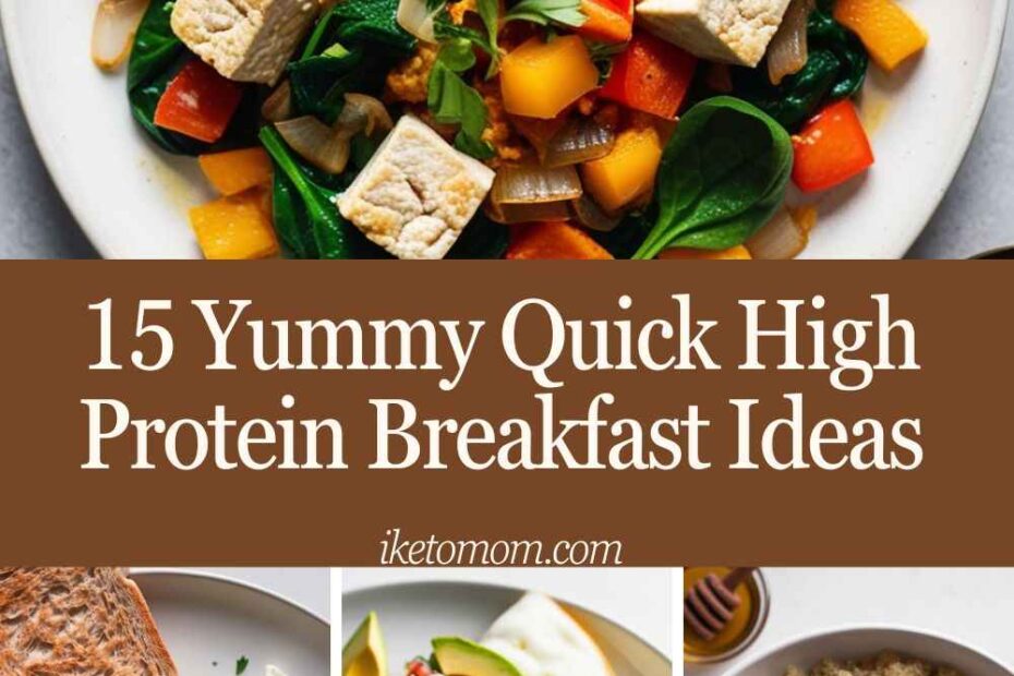 Quick High Protein Breakfast Ideas