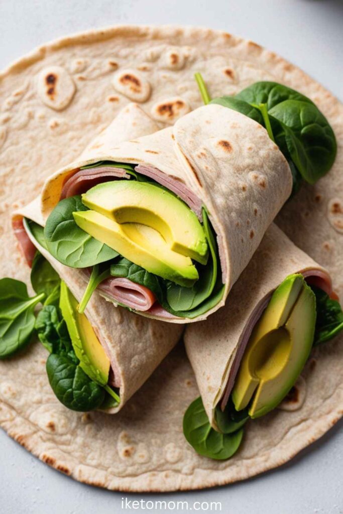 Turkey and Avocado Breakfast Wrap