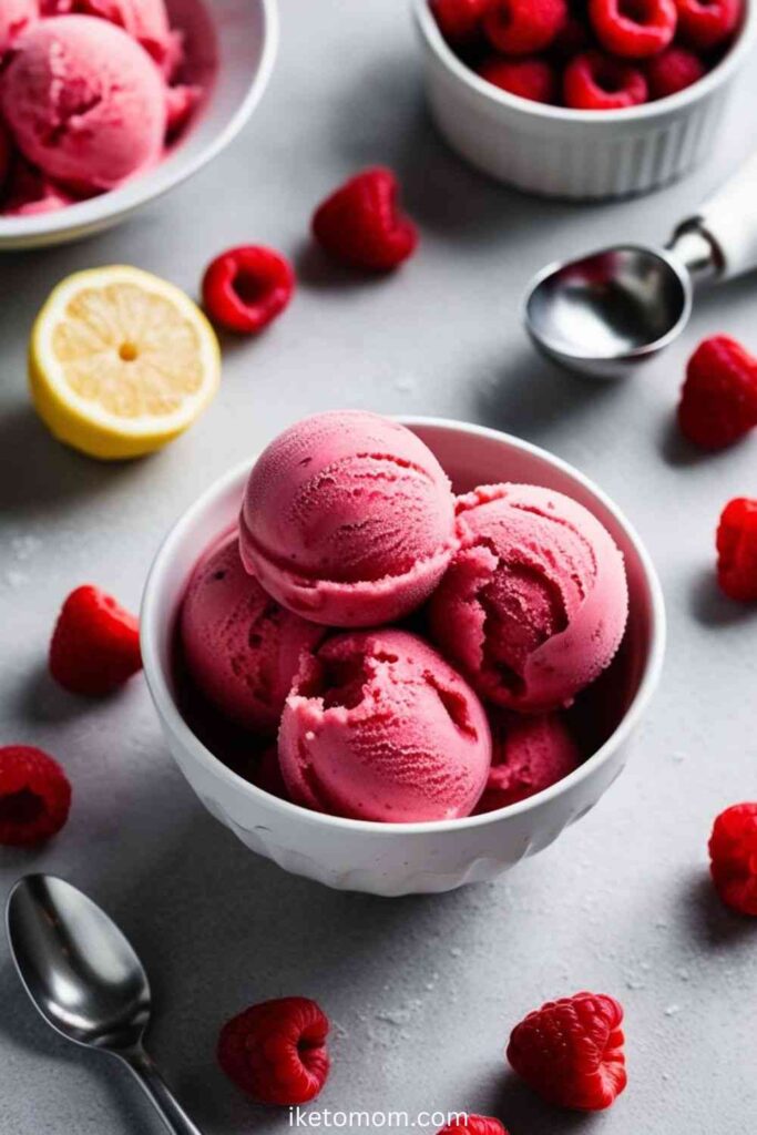 Vegan Raspberry Sorbet