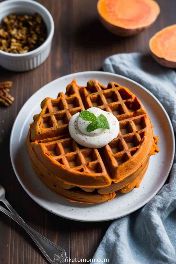 Vegan Sweet Potato Waffles