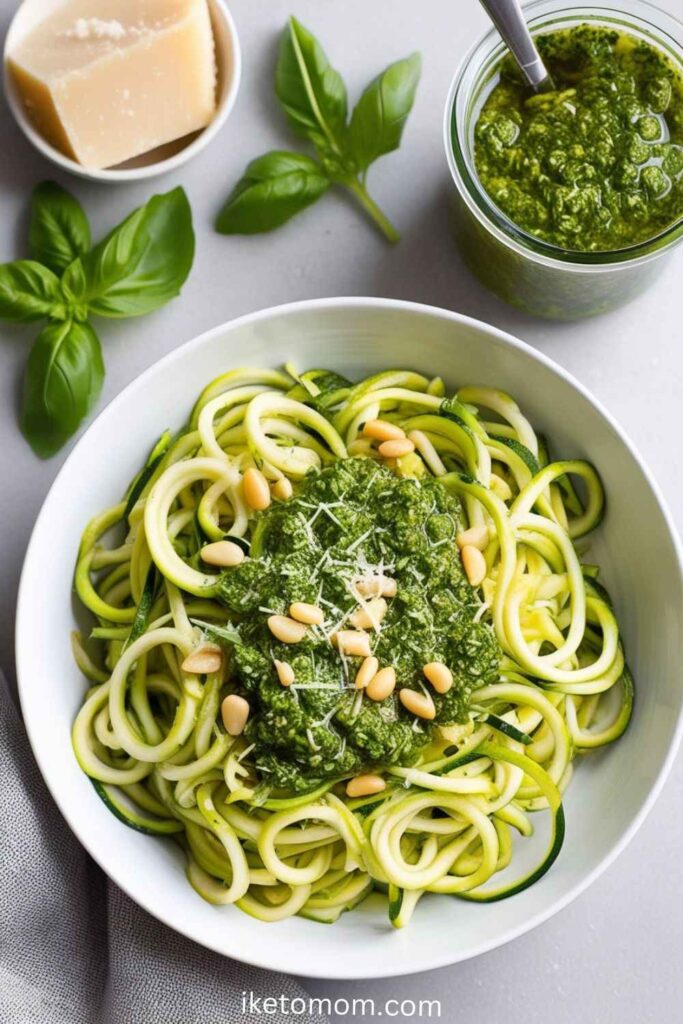 Zucchini Noodles with Pesto 