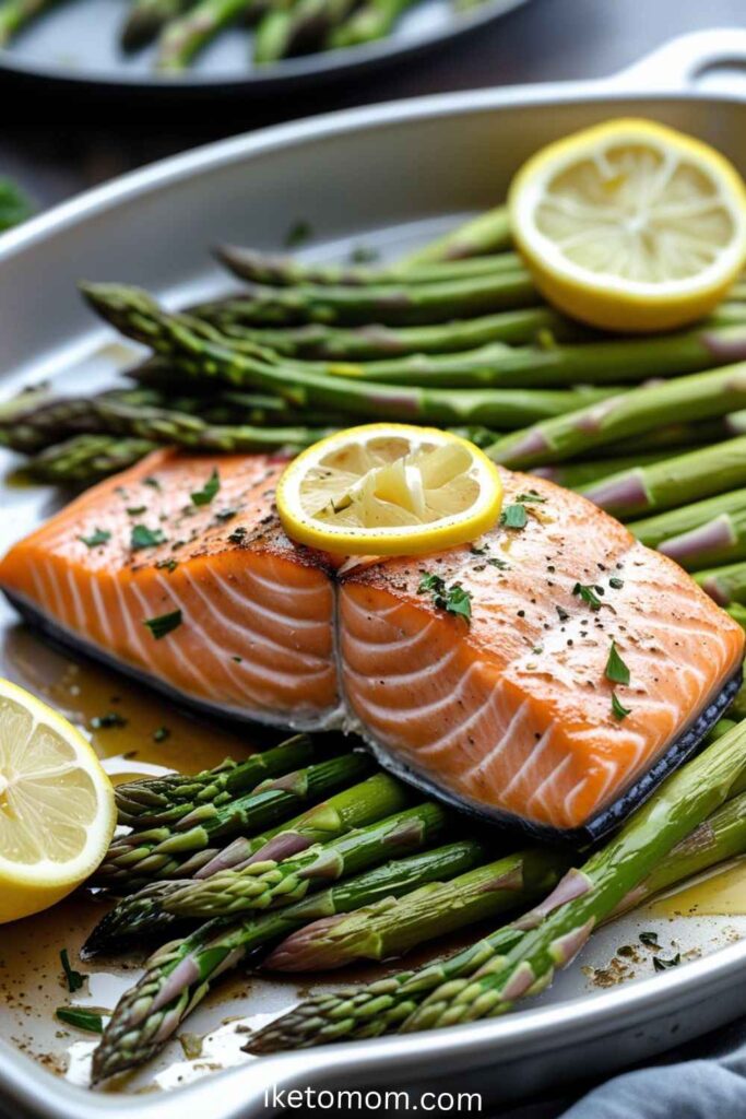Baked Salmon with Asparagus