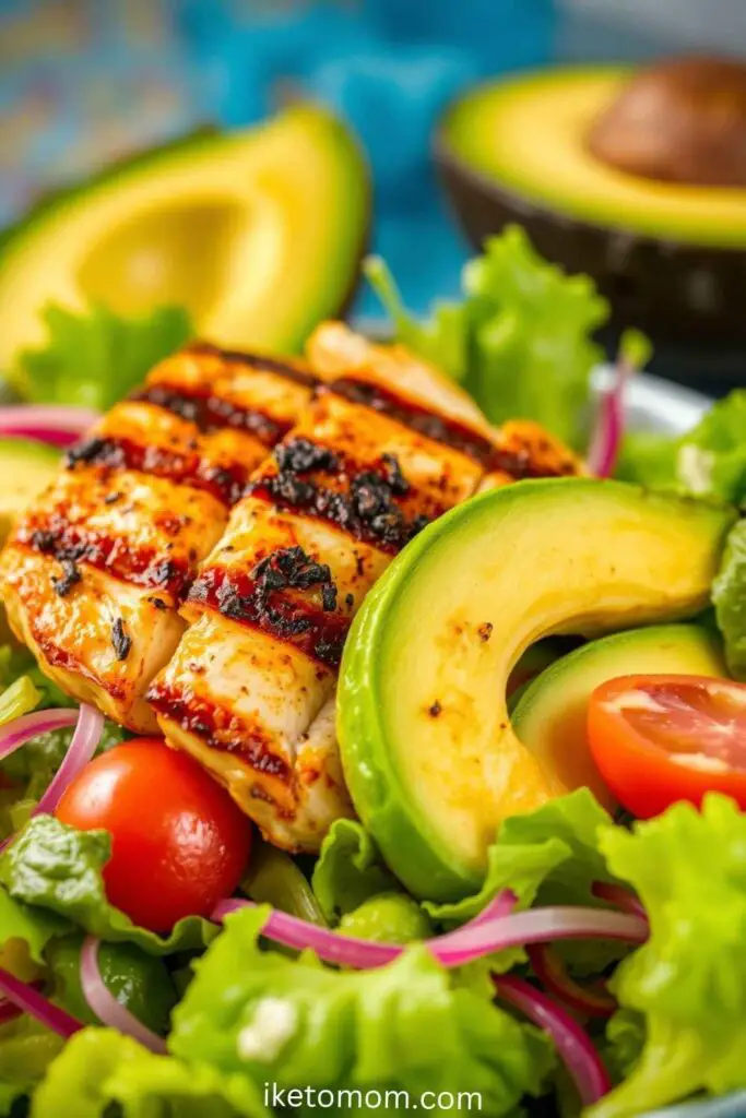 Grilled Chicken Breast with Avocado Salad