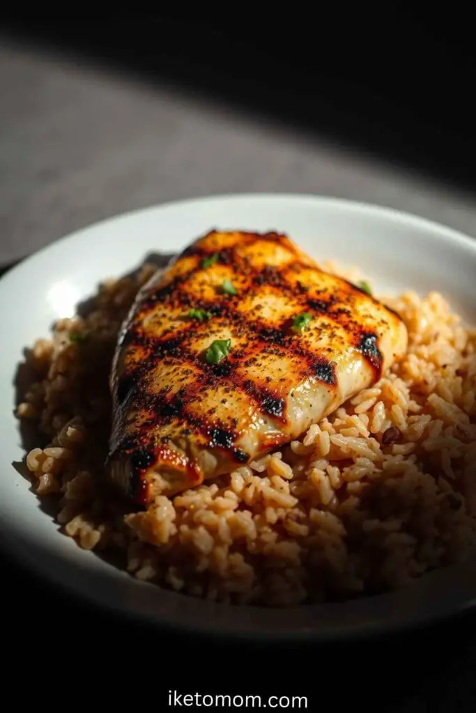 Healthy Food Recipes With Chicken Breast Spicy Chicken Breast with Brown Rice