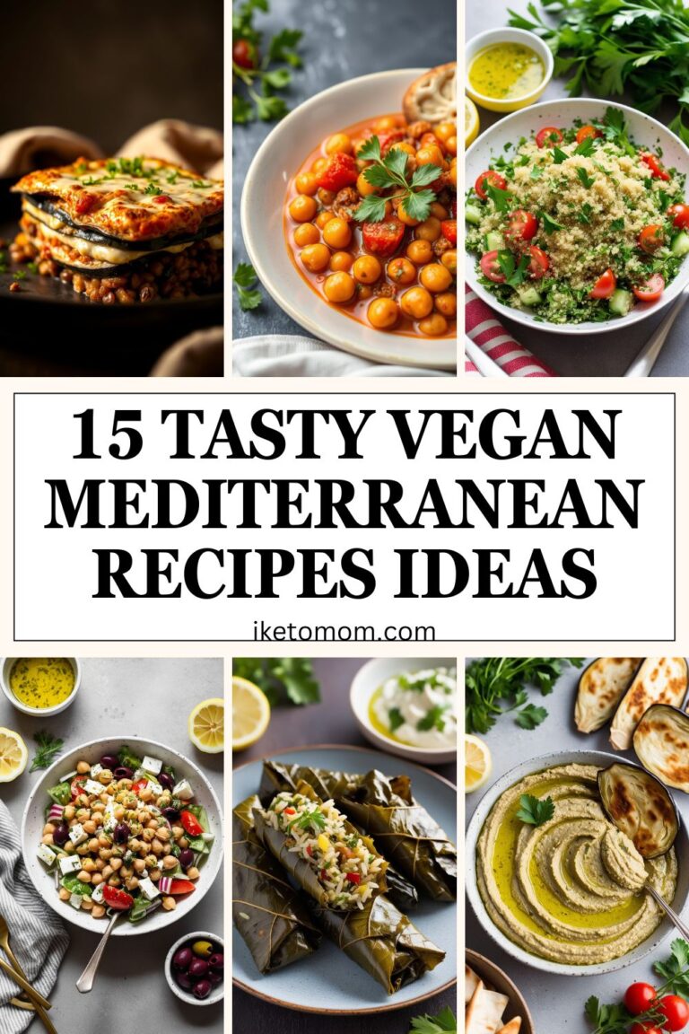 15 Tasty Vegan Mediterranean Recipes Ideas - i Keto Mom [Best and Easy Low Carb Keto Diet Recipes] ️