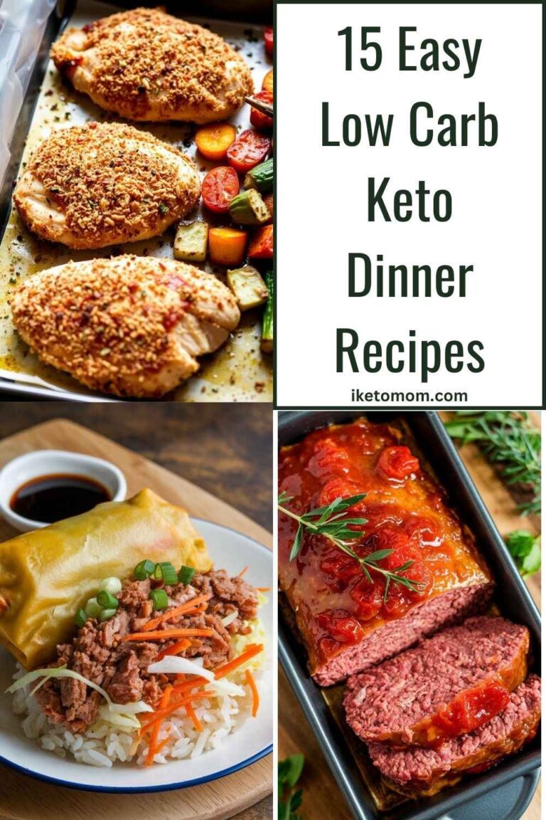 15 Easy Low Carb Keto Dinner Recipes - i Keto Mom [Best and Easy Low ...