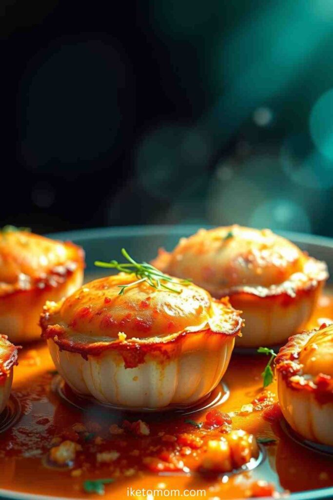 Baked Scallops with Parmesan Crust