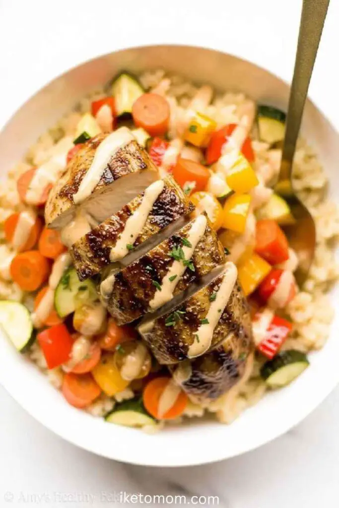 Chicken and Cauliflower Rice Bowl