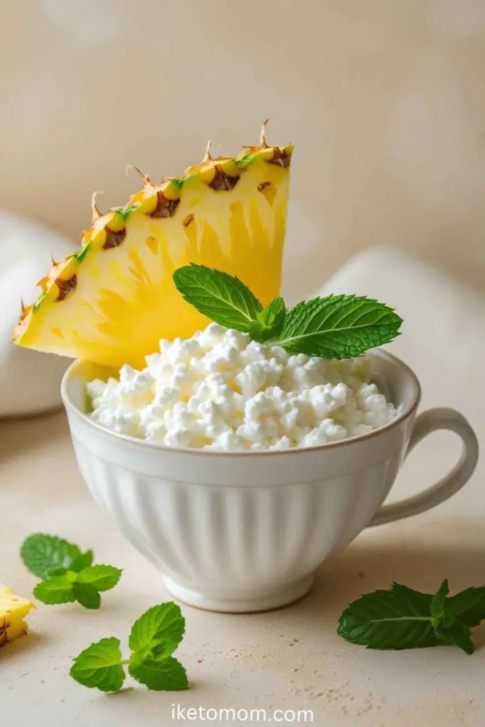  Cottage Cheese with Pineapple Chunks