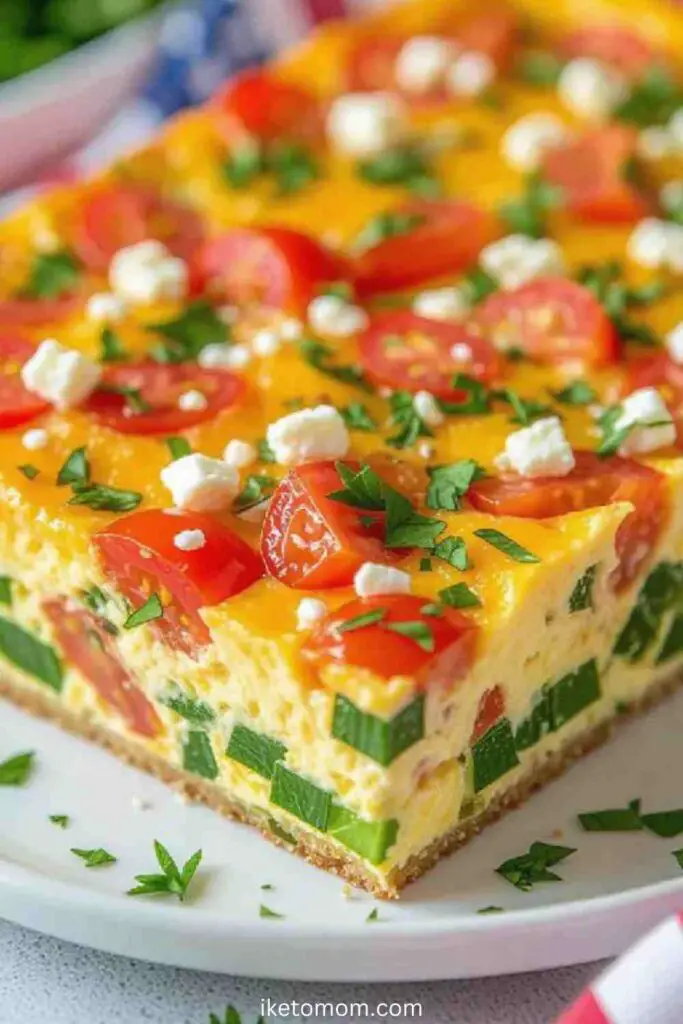 Greek-Inspired Veggie Egg Bake