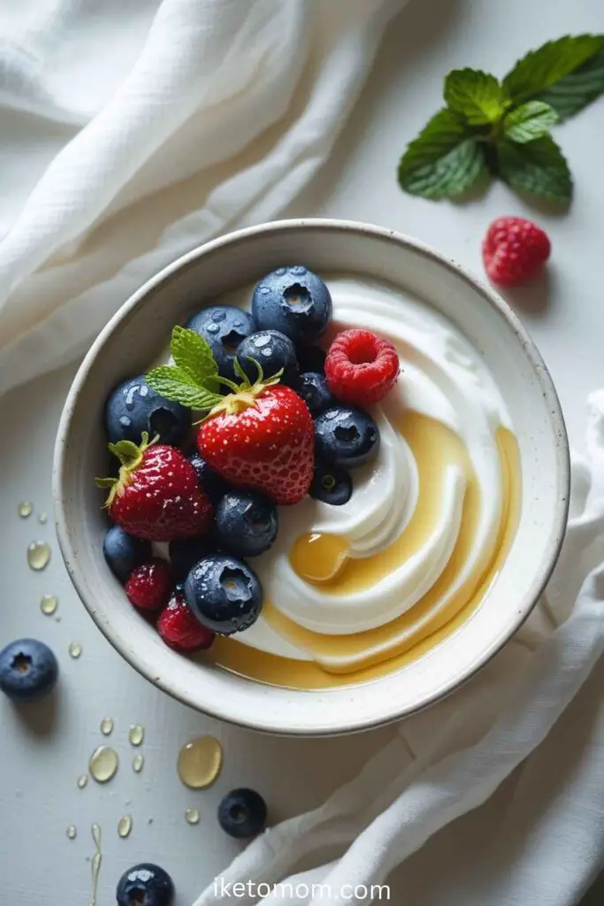Greek Yogurt with Honey and Berries 