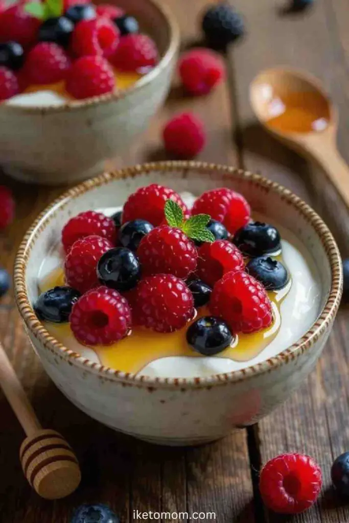 Greek Yogurt with Honey and Berries