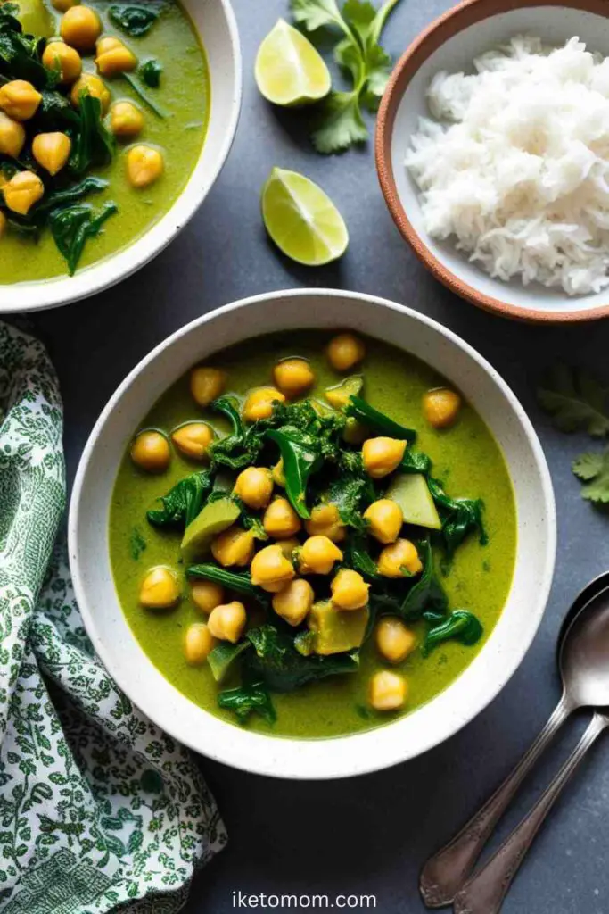 Green Curry Chickpea Stew