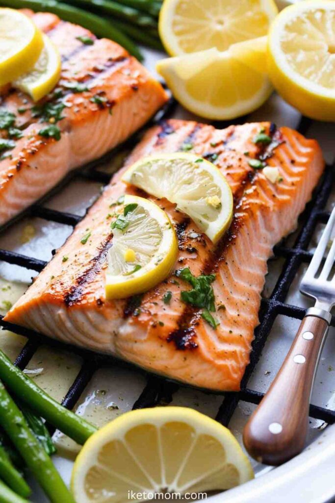 Grilled Lemon-Garlic Salmon