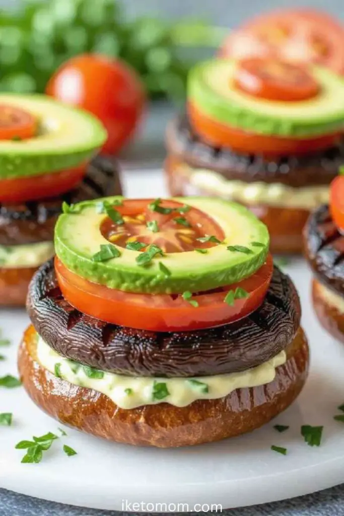 Grilled Portobello Mushroom Burgers