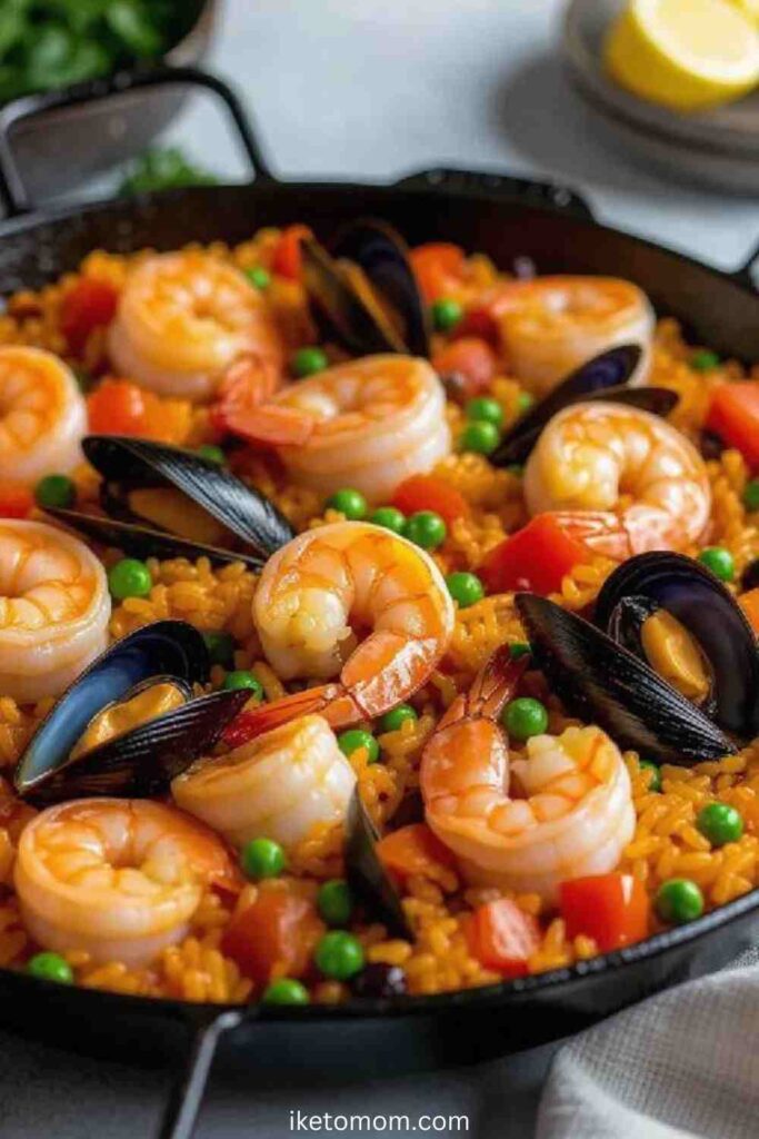Healthy Seafood Paella