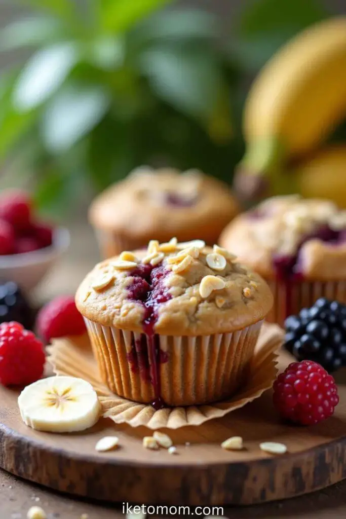 Low Calories Sweet Snacks Ideas  Mini Protein Muffins (Banana or Blueberry)