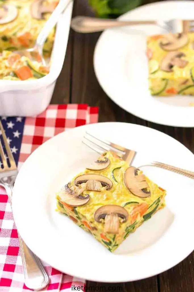 Mushroom & Zucchini Egg White Bake