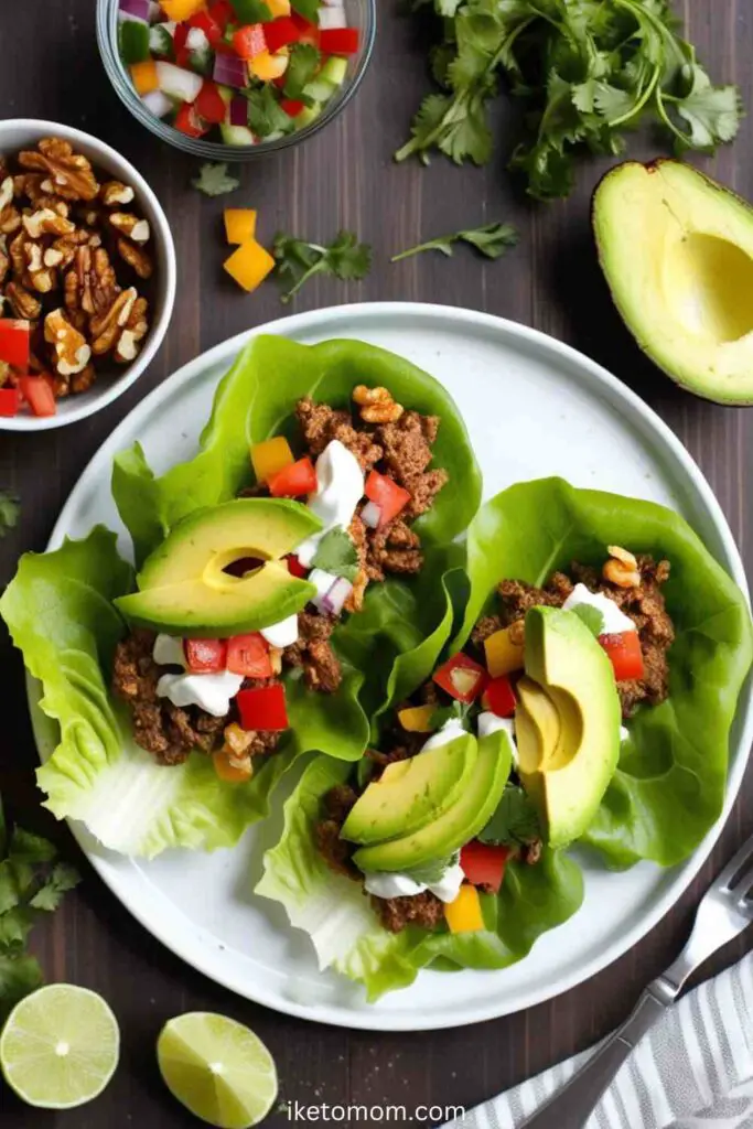 Raw Vegan Taco Lettuce Wraps