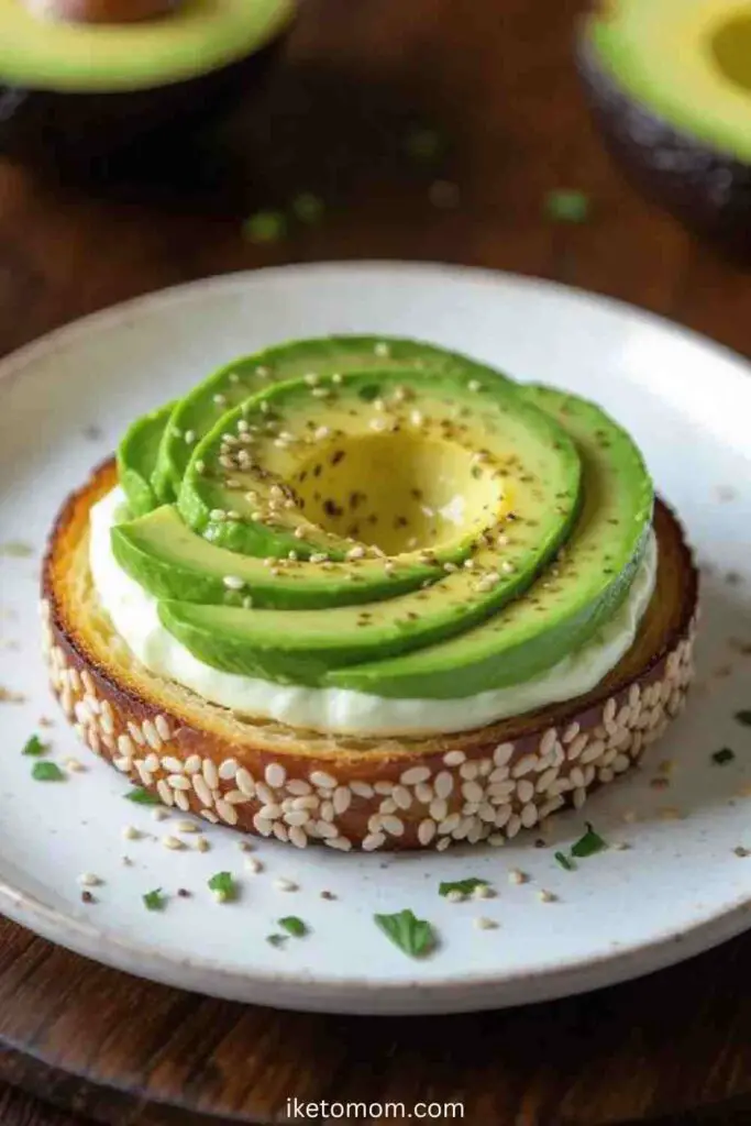 Rice Cake with Avocado