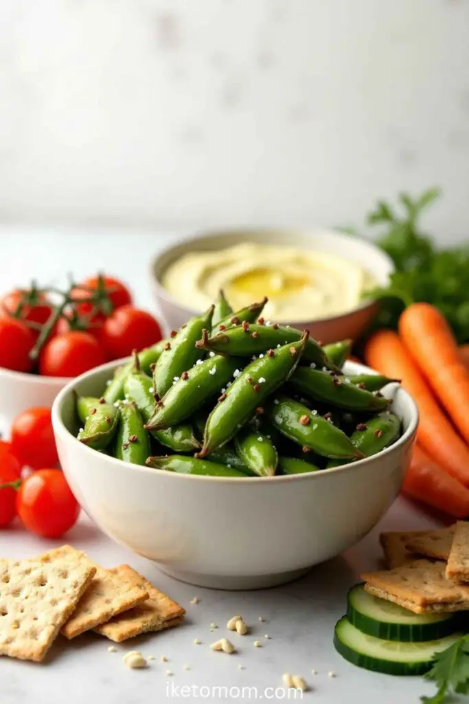 Roasted Edamame (¼ cup)