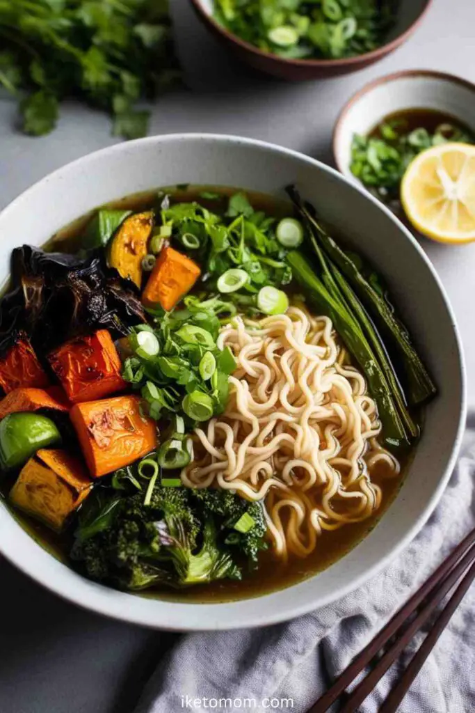 Roasted Veggie Ramen Bowl