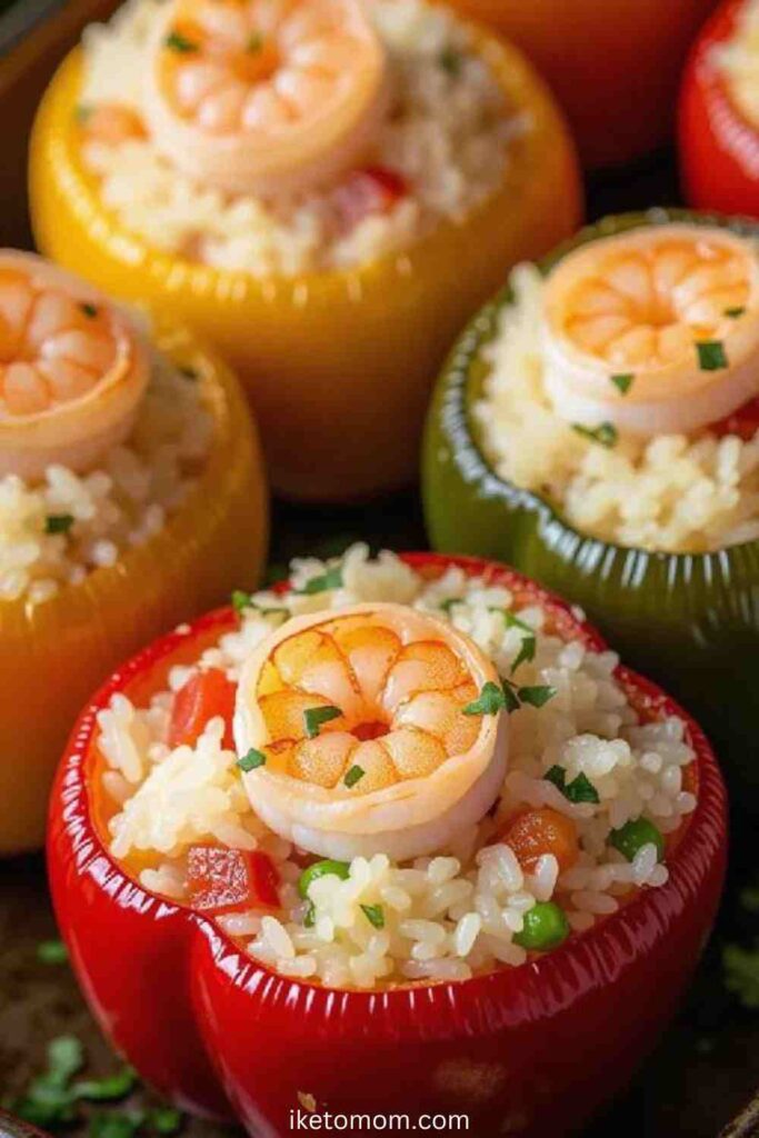 Seafood Stuffed Bell Peppers