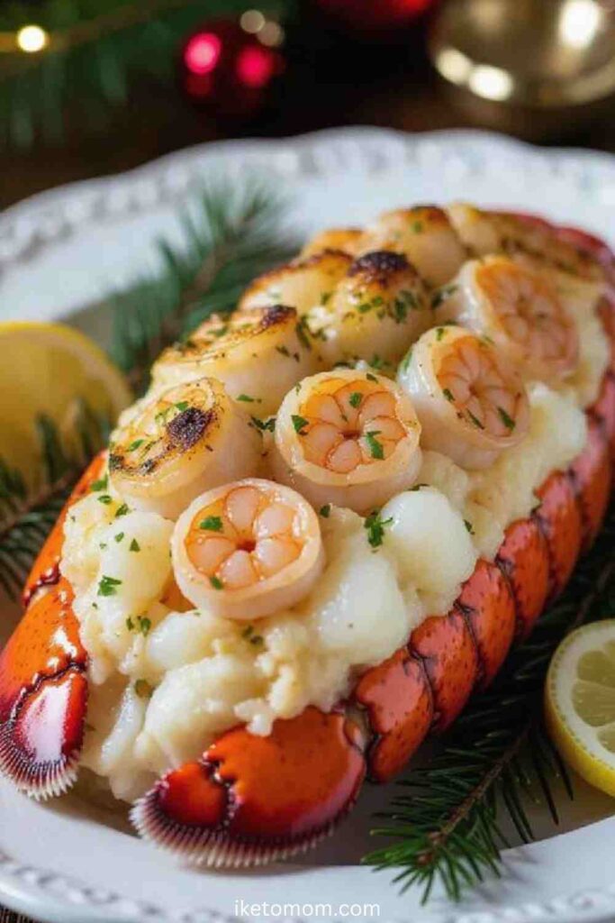 Seafood-Stuffed Lobster