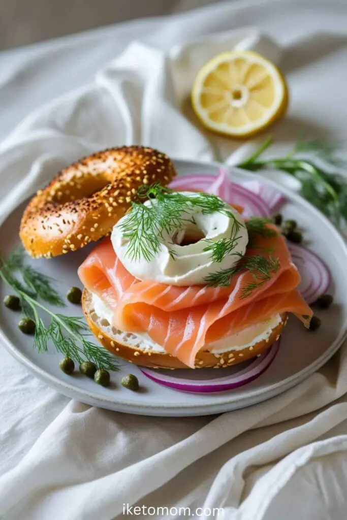 Smoked Salmon & Cream Cheese Bagels