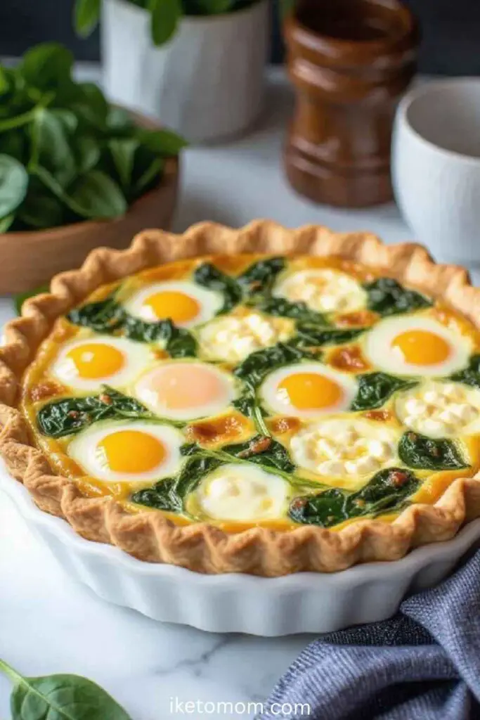 Spinach & Feta Quiche