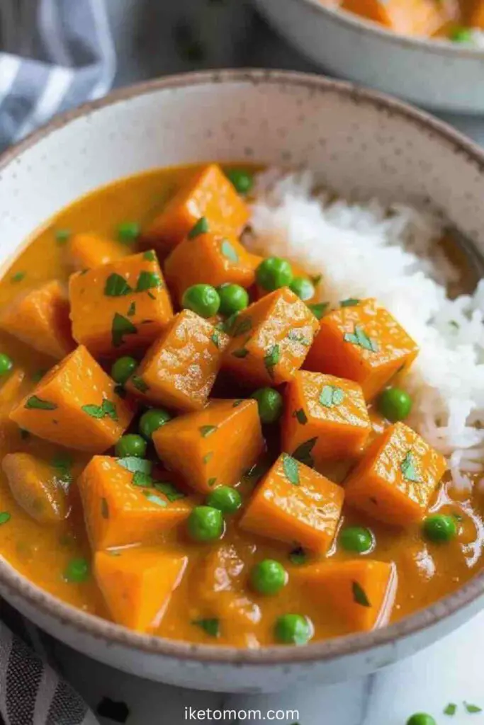 Sweet Potato Green Curry Delight