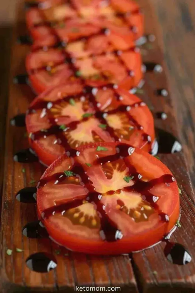 Tomato Slices with Balsamic Vinegar