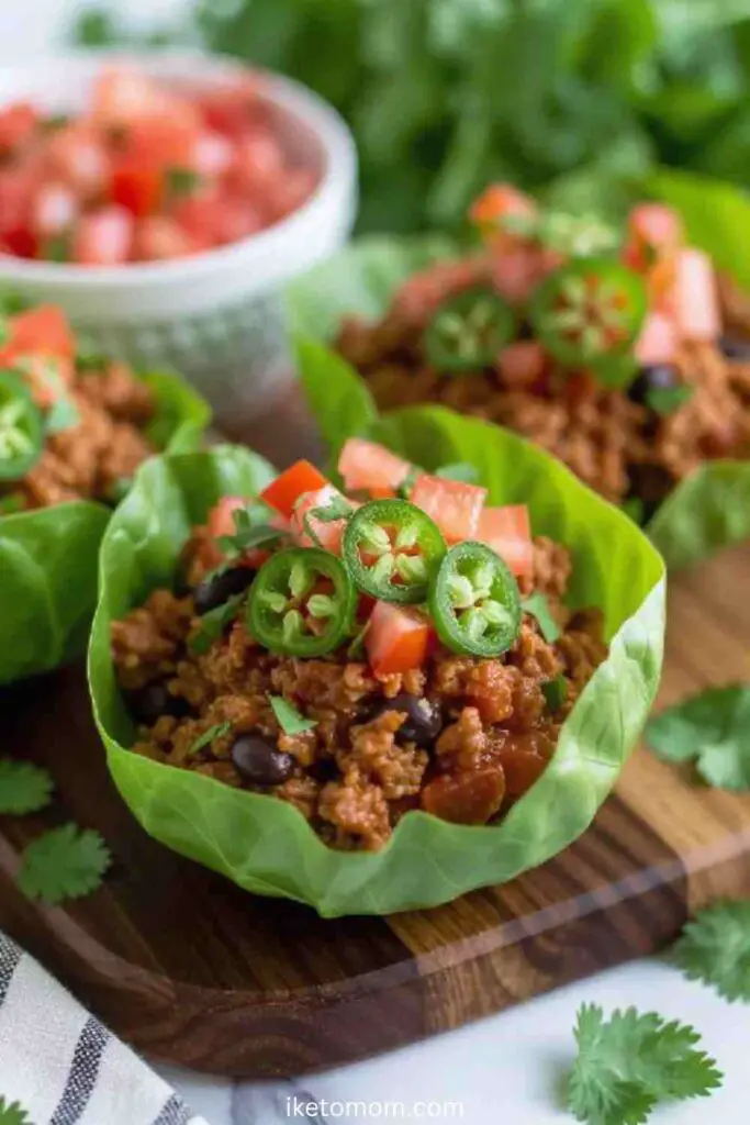 Turkey Taco Lettuce Cups