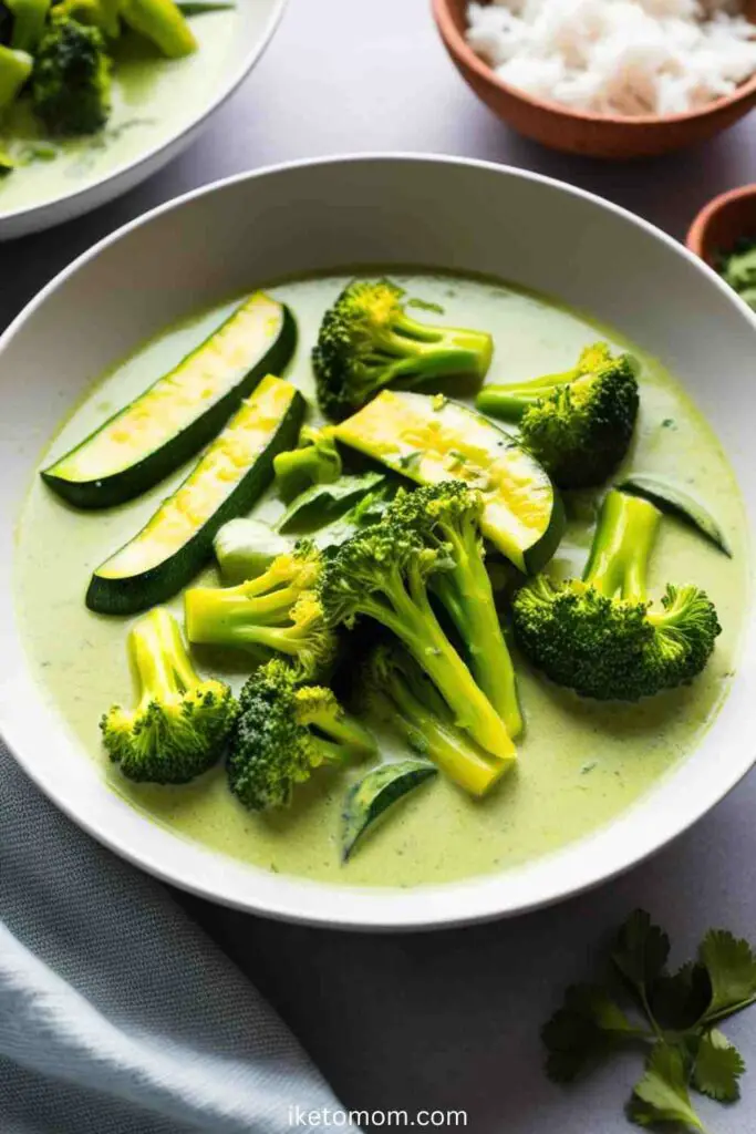 Zucchini and Broccoli Green Curry