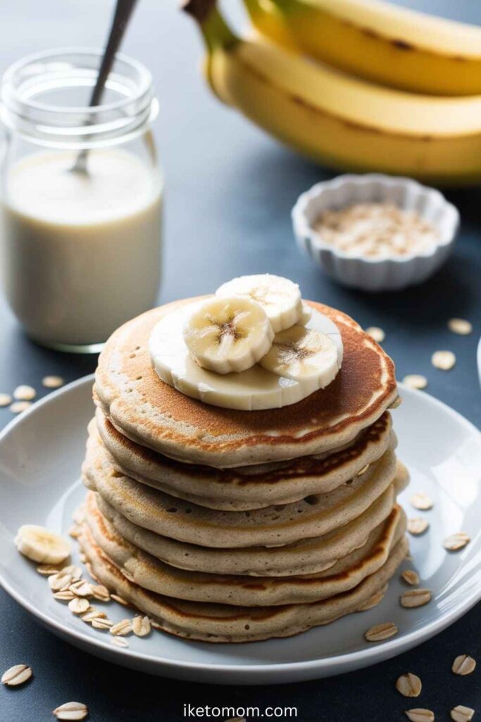 Banana Oat Pancakes