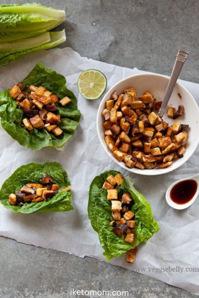  Mushroom & Walnut Lettuce Wraps