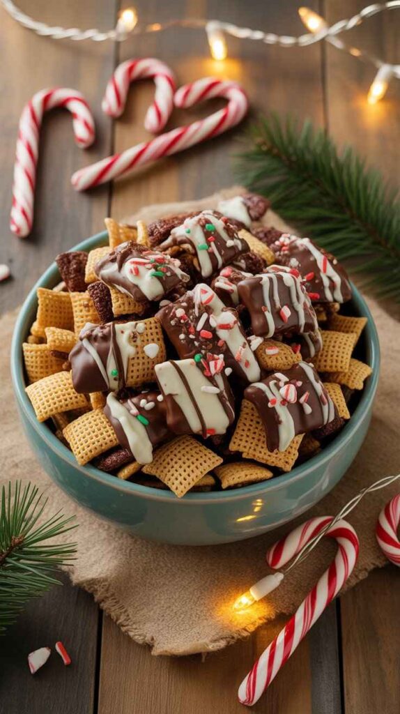 Peppermint Chocolate Chex Mix