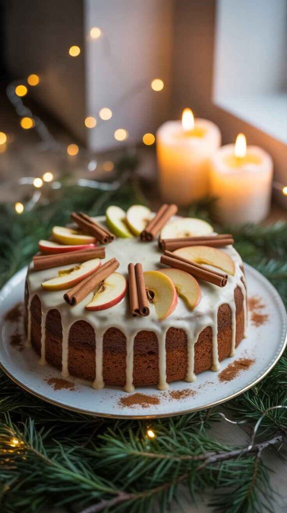 Apple Cinnamon Christmas Cake