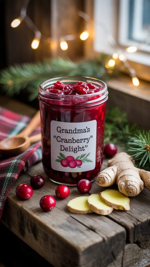 Cranberry Ginger Jam