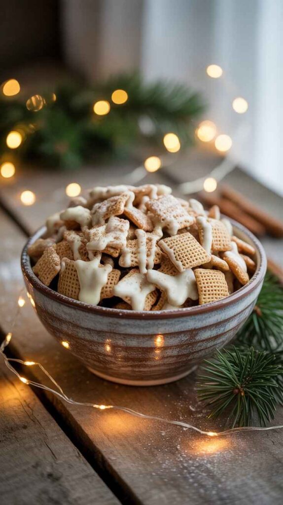 Eggnog White Chocolate Chex Mix