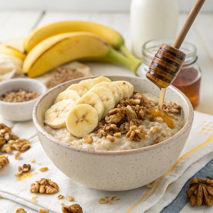 Banana Walnut Overnight Oats