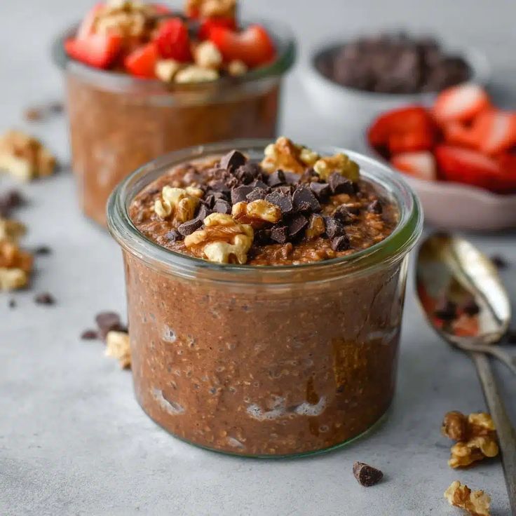 Chocolate Walnut Overnight Oats
