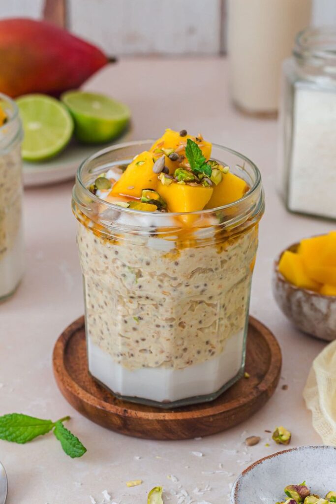 Mango Cashew Overnight Oats
