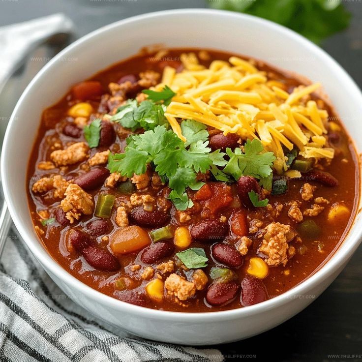 Classic Smoky Turkey Chili