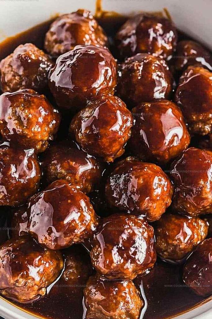 Sticky Honey Garlic Meatballs